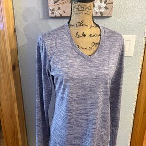 5 Classic Heather Gray  purple, green,burgundy, blue V-Neck  UV protection